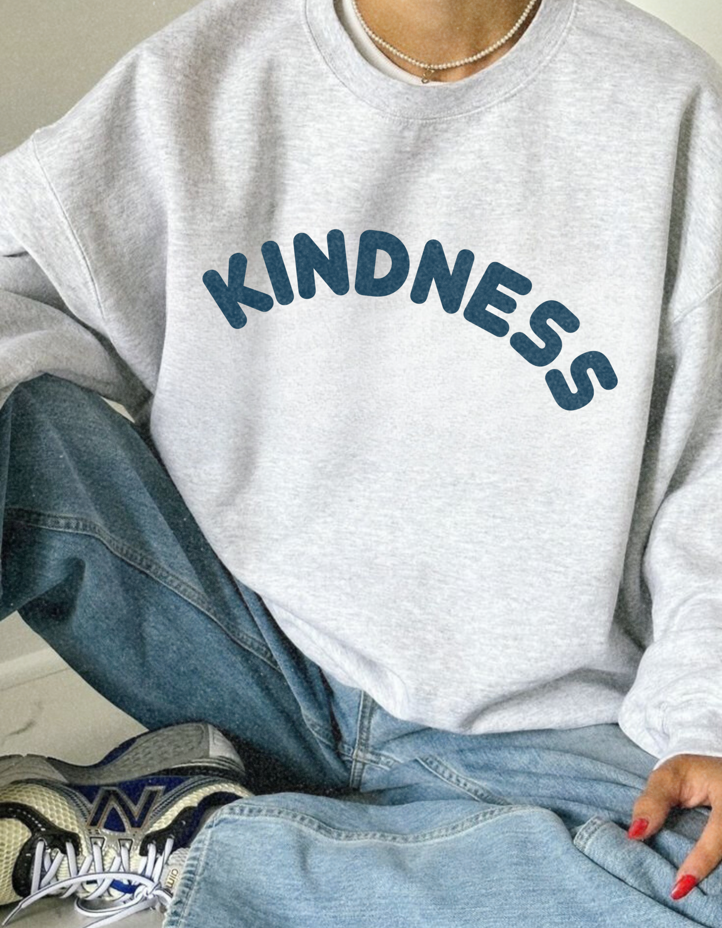 "Spread Kindness" Cloud Print Sweatshirt